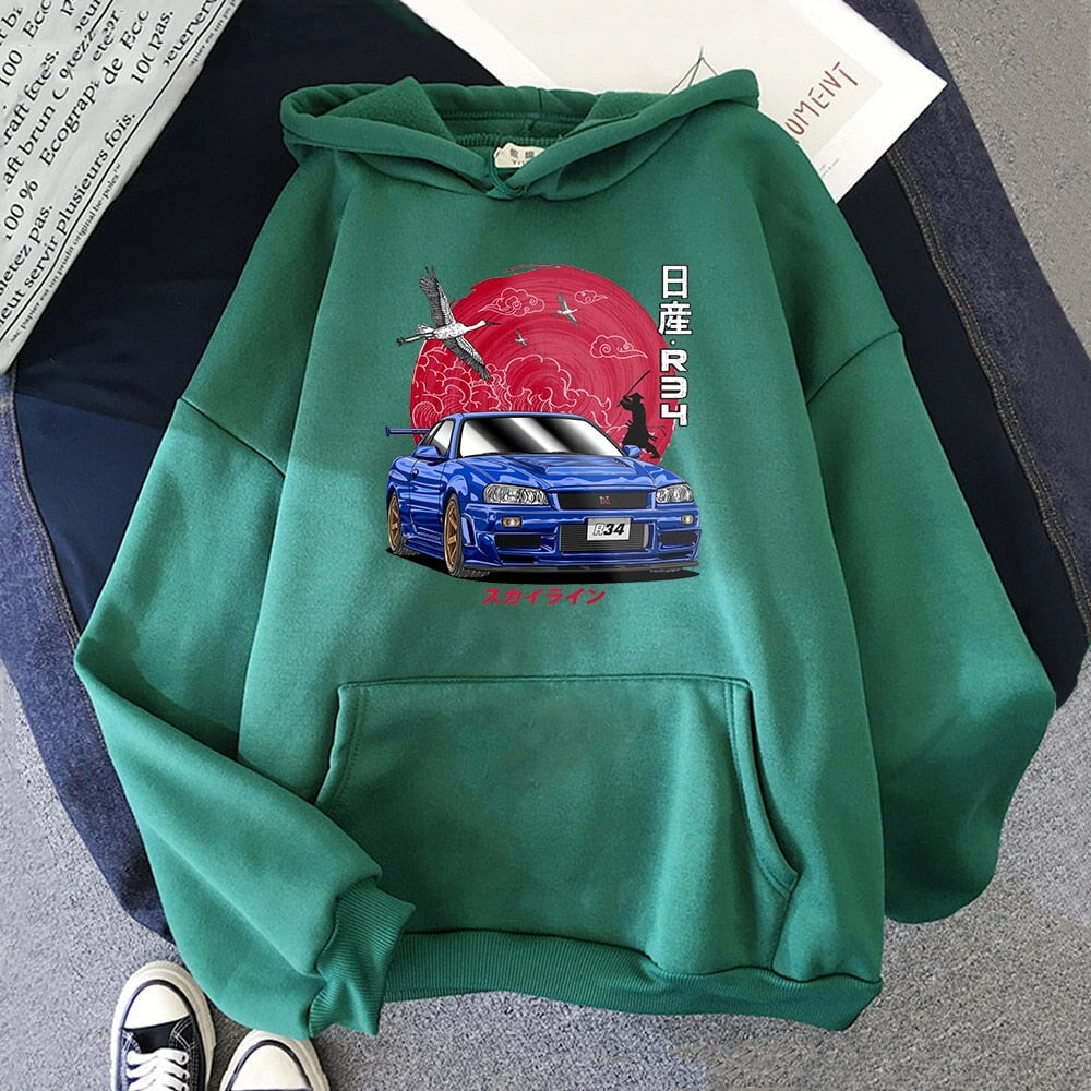 Anime Initial D Hooded Sweatshirt-Kawaii Dream