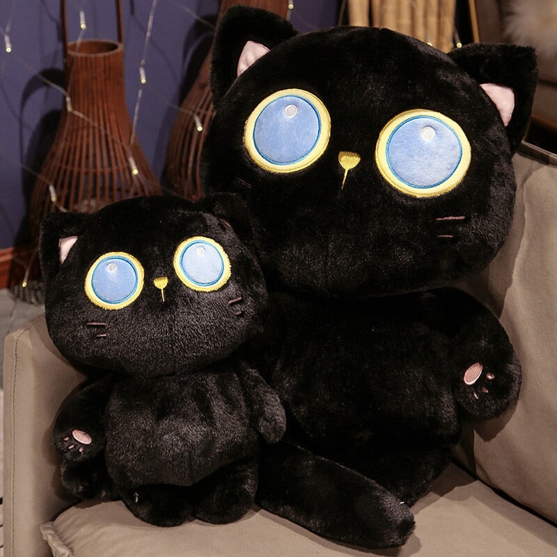 Arrayah the Blue Eye Black Cat Plushie-Kawaii Dream