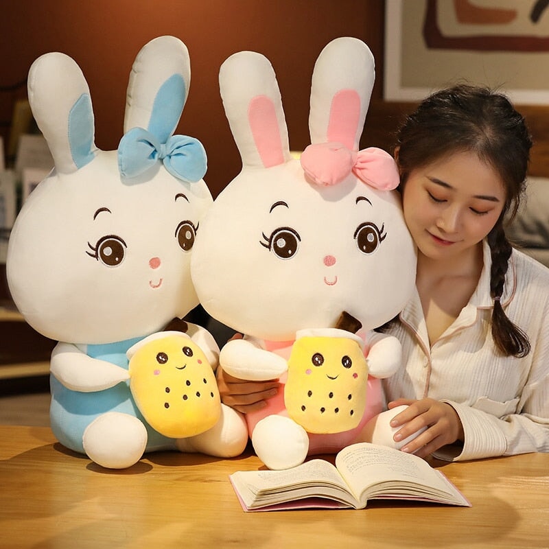 Boba Bunny Couple Plushies-Kawaii Dream