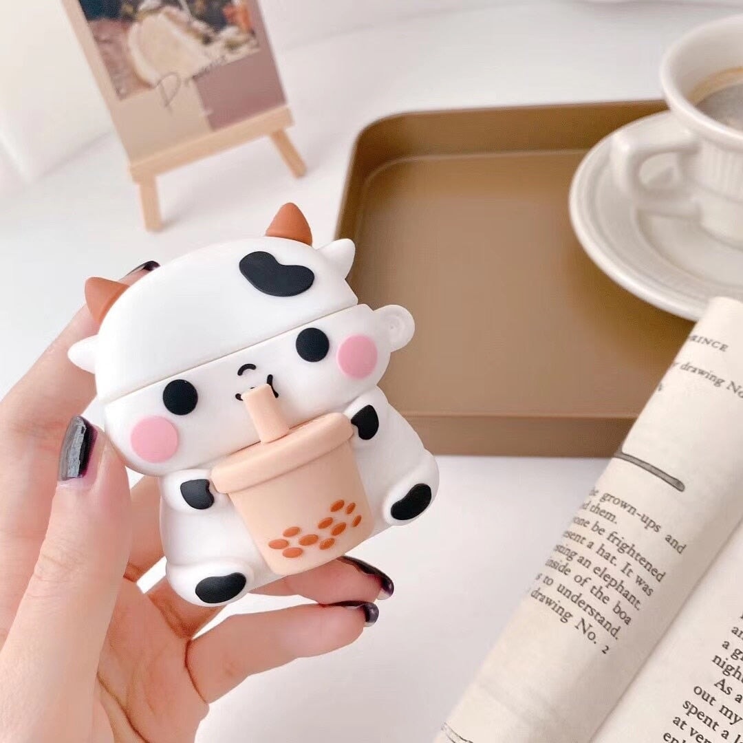 Bubbly Boba Cow Airpods Case (1&2&Pro)-Kawaii Dream