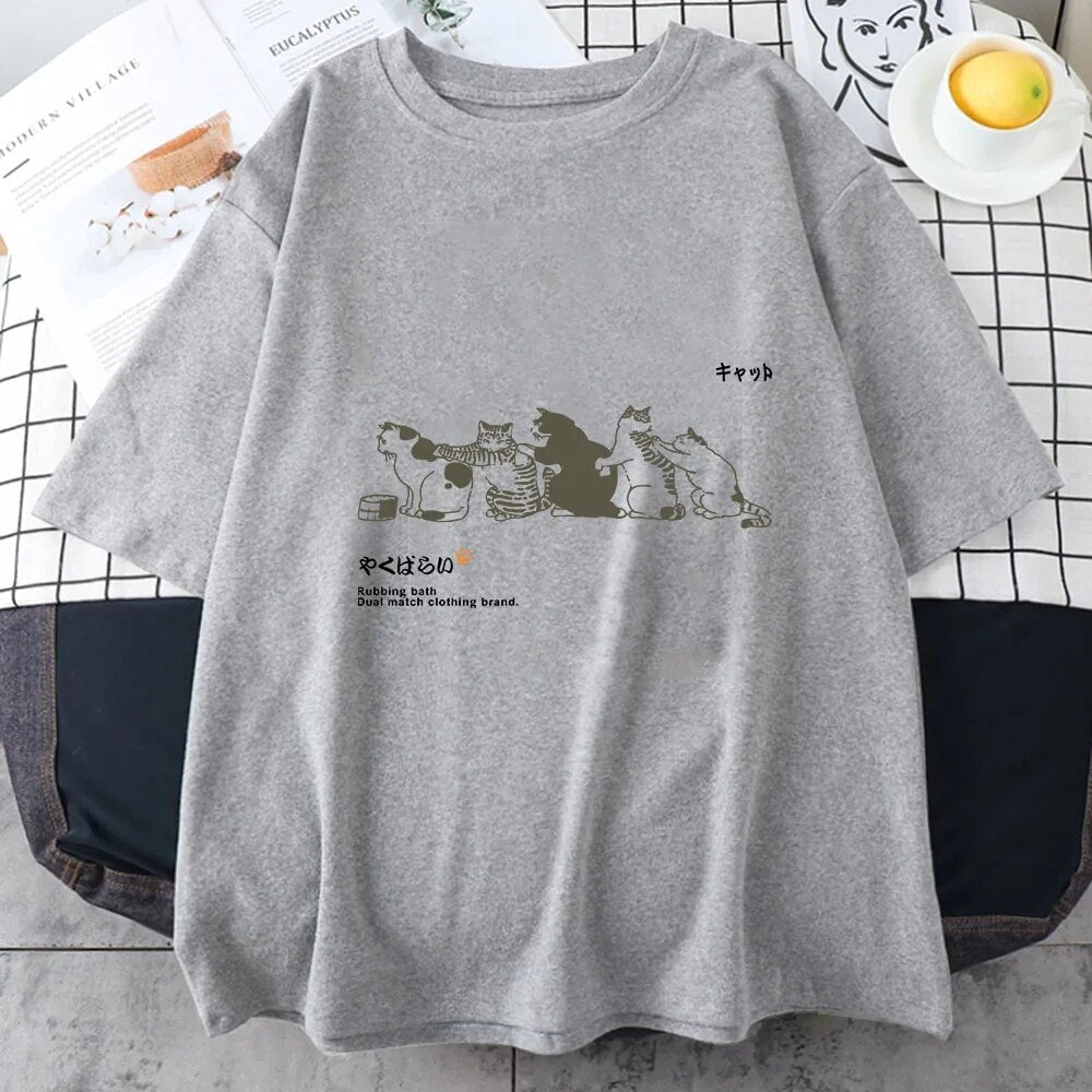 Cats Scratching Cats Backs Unisex Tee-Kawaii Dream