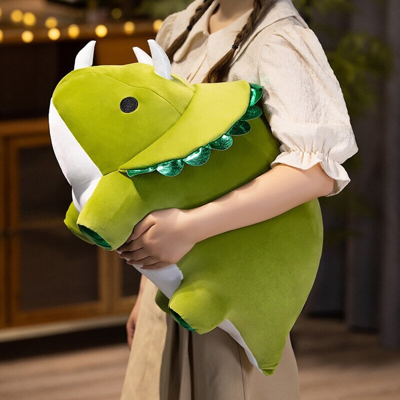 Chunky Kawaii Dinosaur Triceratops Stegosaurus Plushies-Kawaii Dream