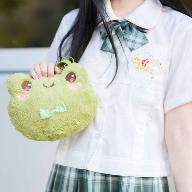 Cute Green Frog Shoulder Bag-Kawaii Dream