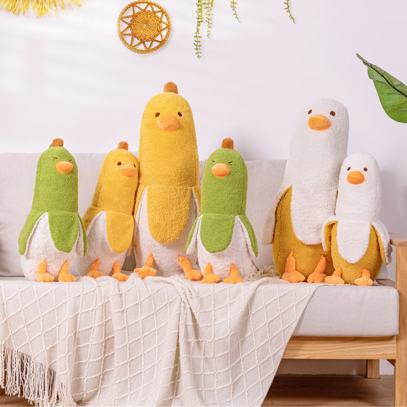 Fluffy Banana Duck Crew Plushies-Kawaii Dream