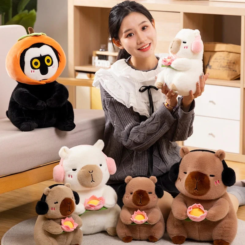 Fluffy Capybara & Monkey Plushie Pals-Kawaii Dream