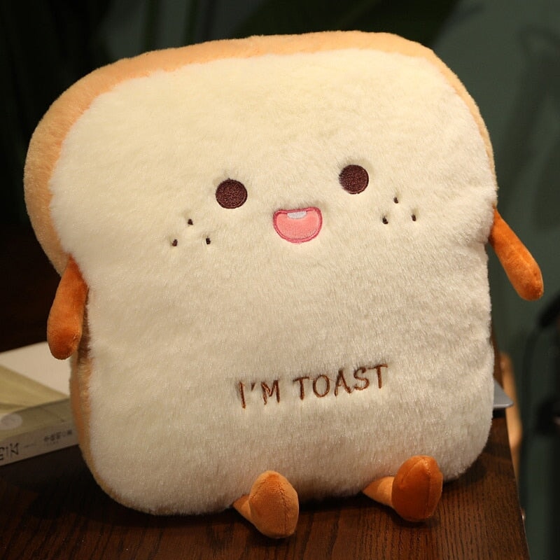 Fluffy Toastie Bread Hand Warmer Plushies-Kawaii Dream