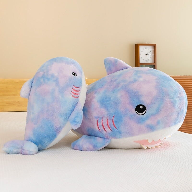 Fuzzy Rainbow Shark Plushie-Kawaii Dream