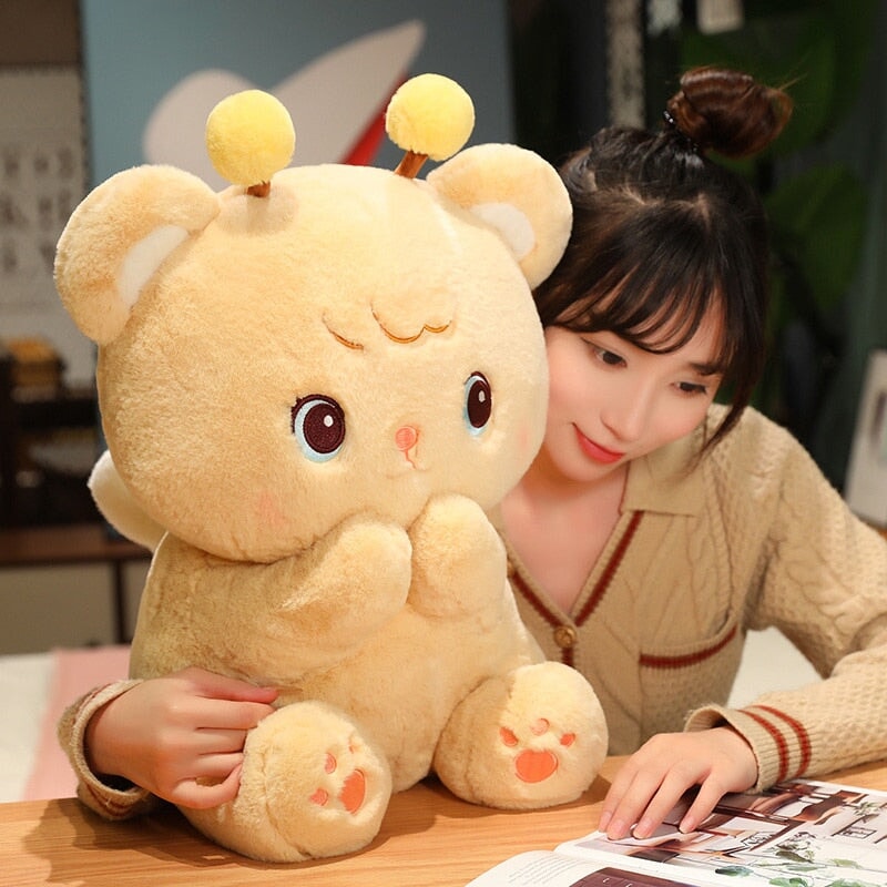 Gem the Bumble Bee Brown Bear Plushie-Kawaii Dream