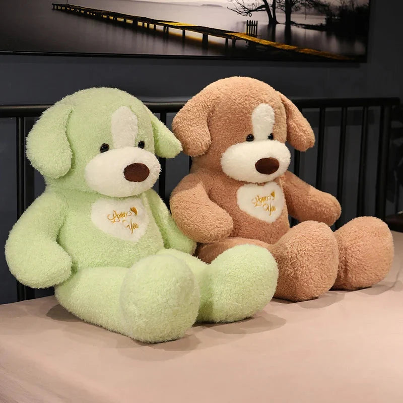Giant 35in Fluffy Dog Teddy Bear Soft Toy-Kawaii Dream