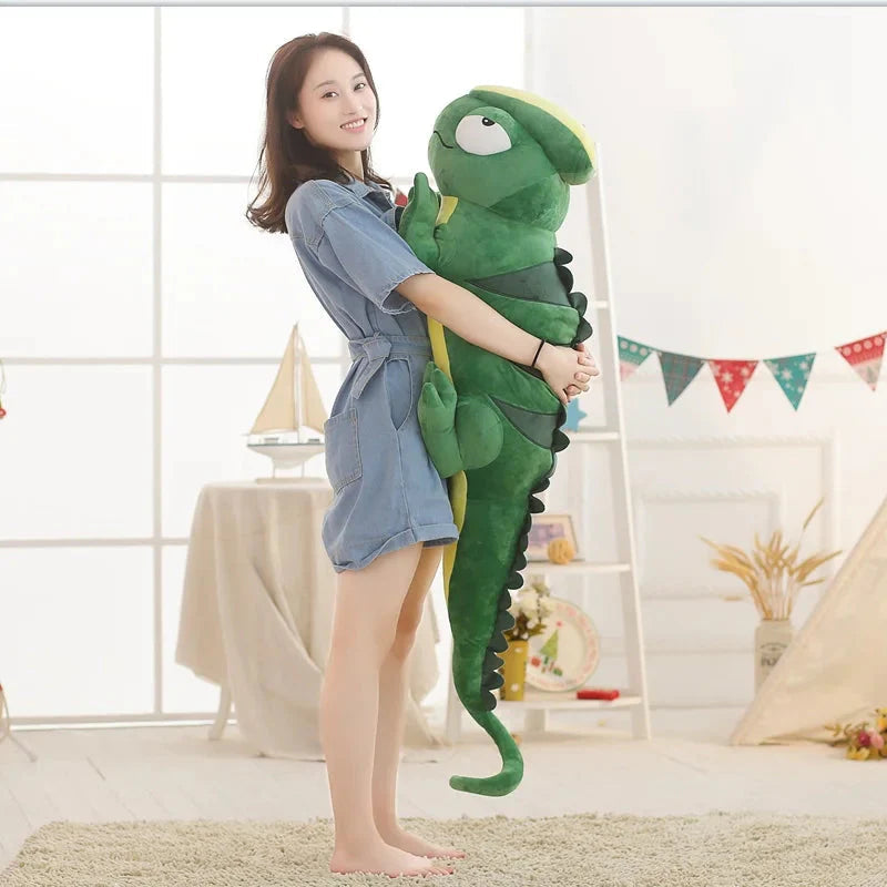 Giant Green Lizard Chameleon Plushie-Kawaii Dream