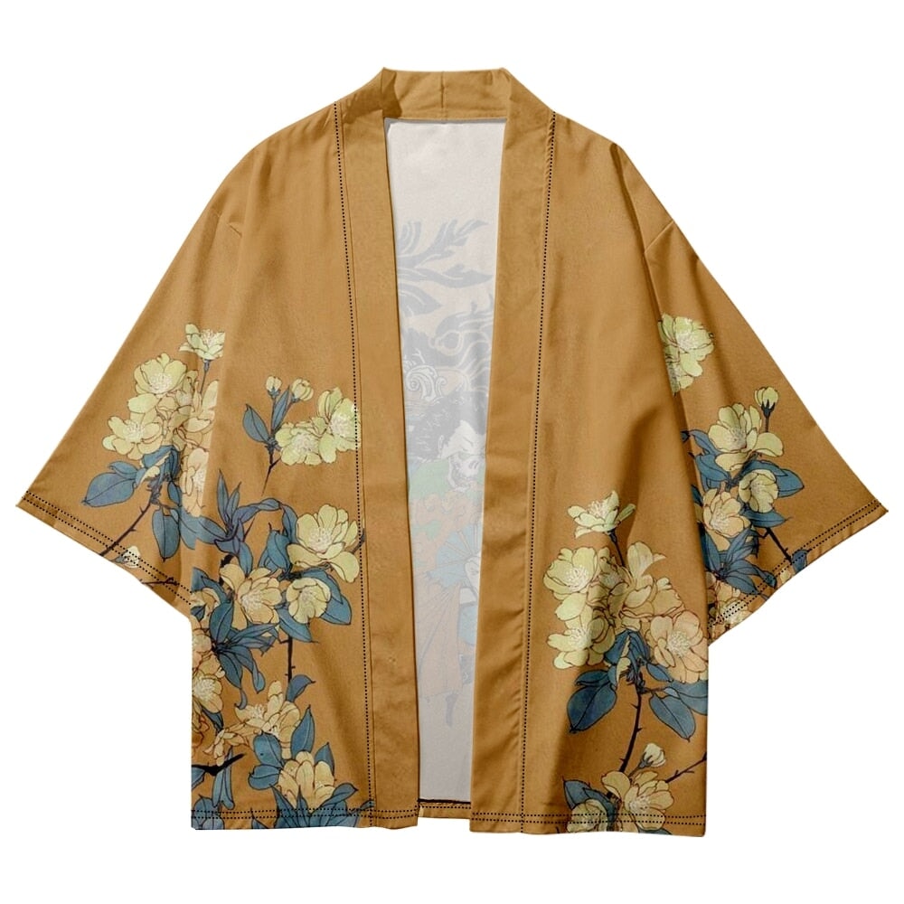 Golden Japanese Mystical Lady Kimono-Kawaii Dream