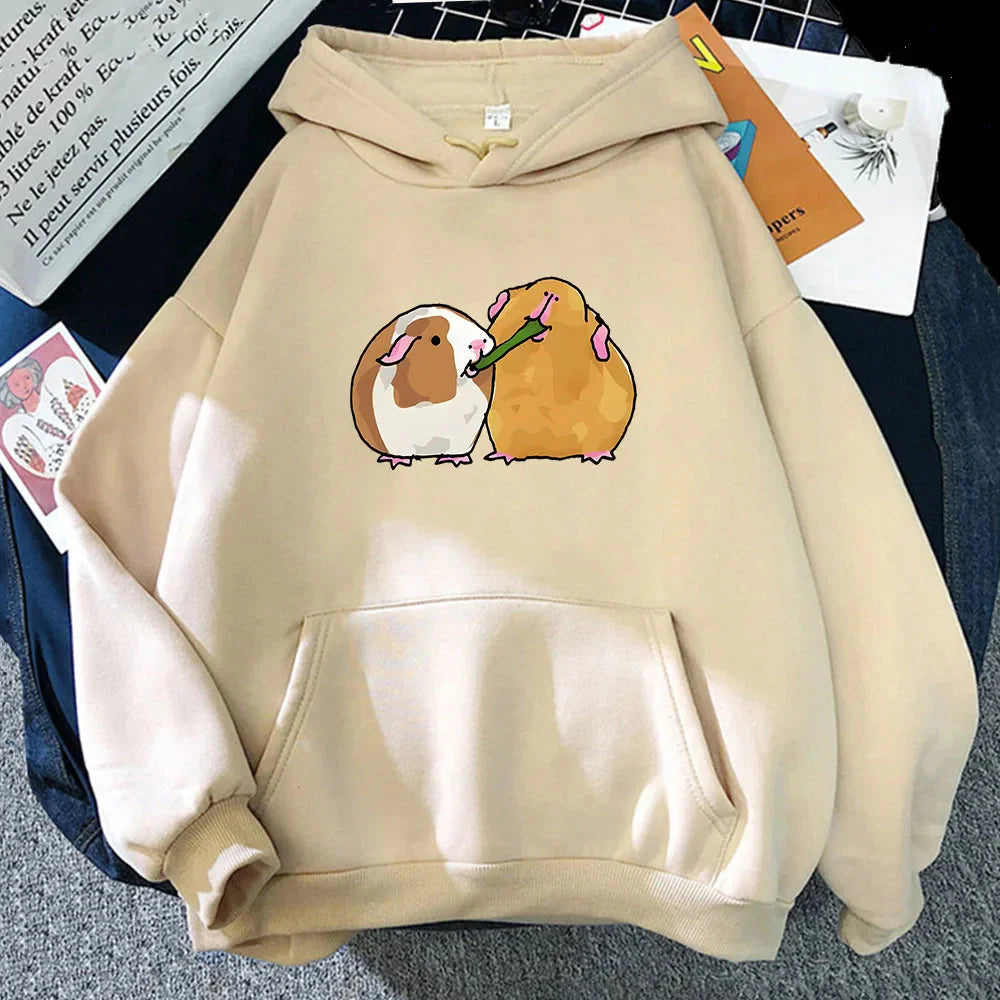 Guinea Pig Sharing is Caring Unisex Hoodie-Kawaii Dream