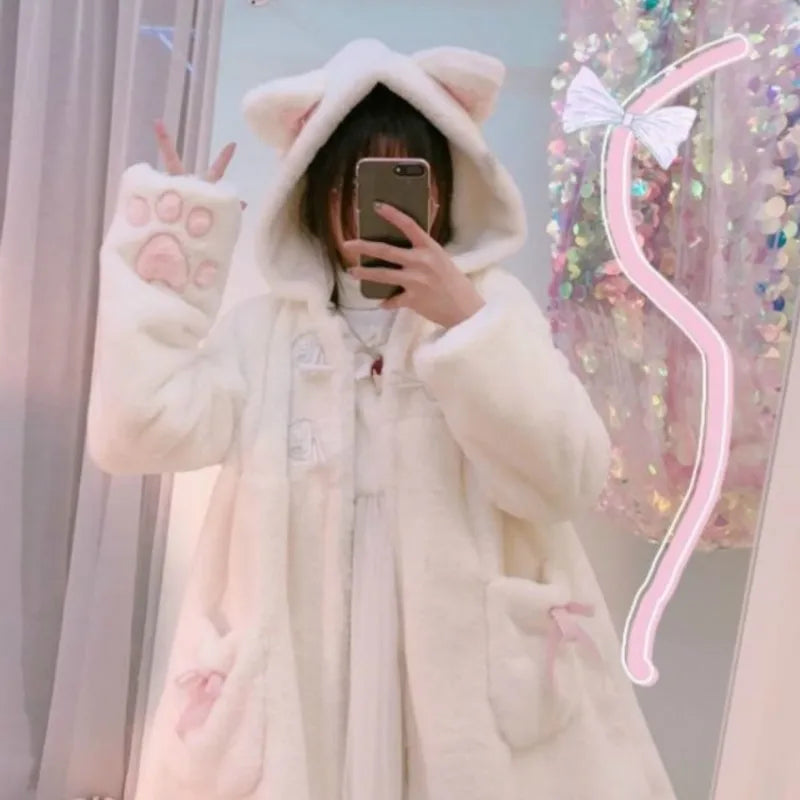 Sweet Lolita Cat Ear Hooded Coat