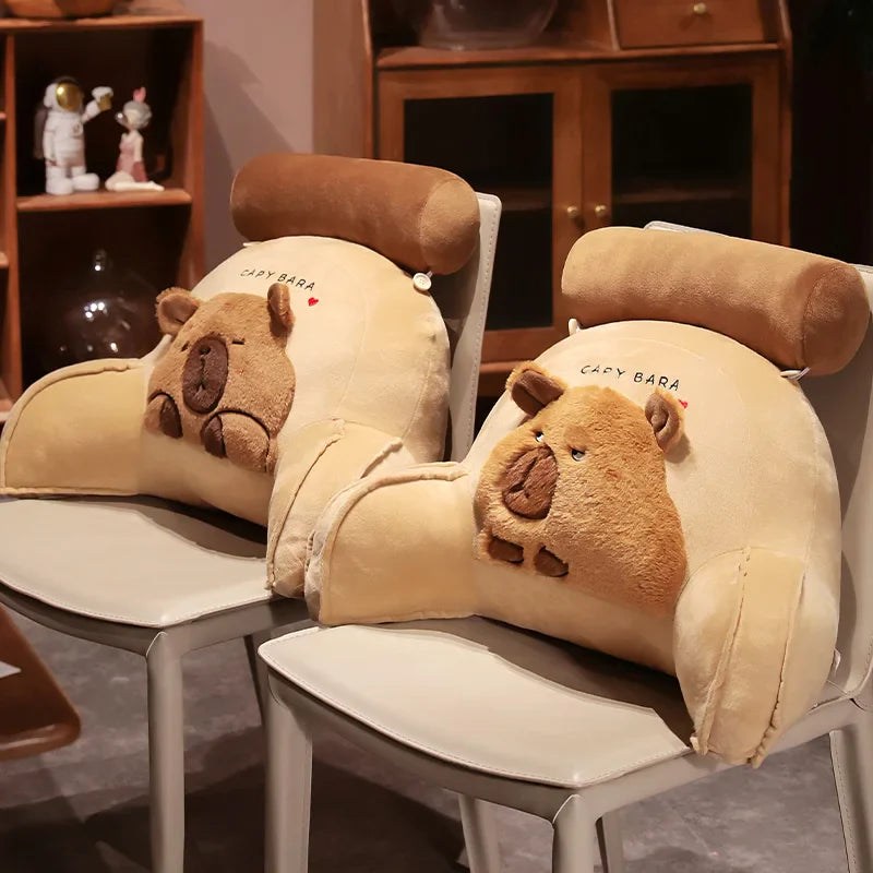 Huge Capybara Cushion Plush Backrest Seat-Kawaii Dream