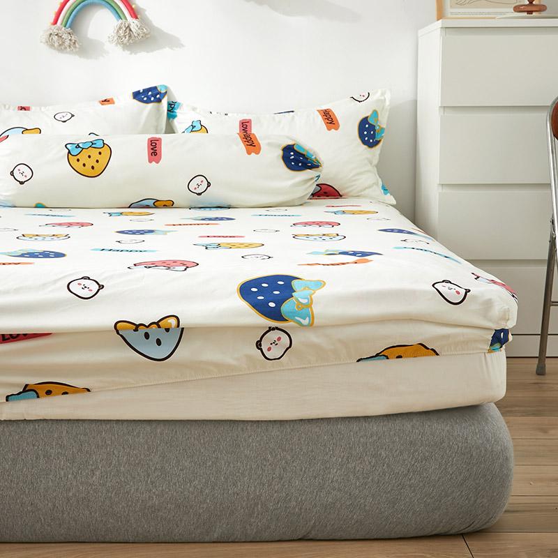 I Love Strawberry Fitted Bedsheet-Kawaii Dream