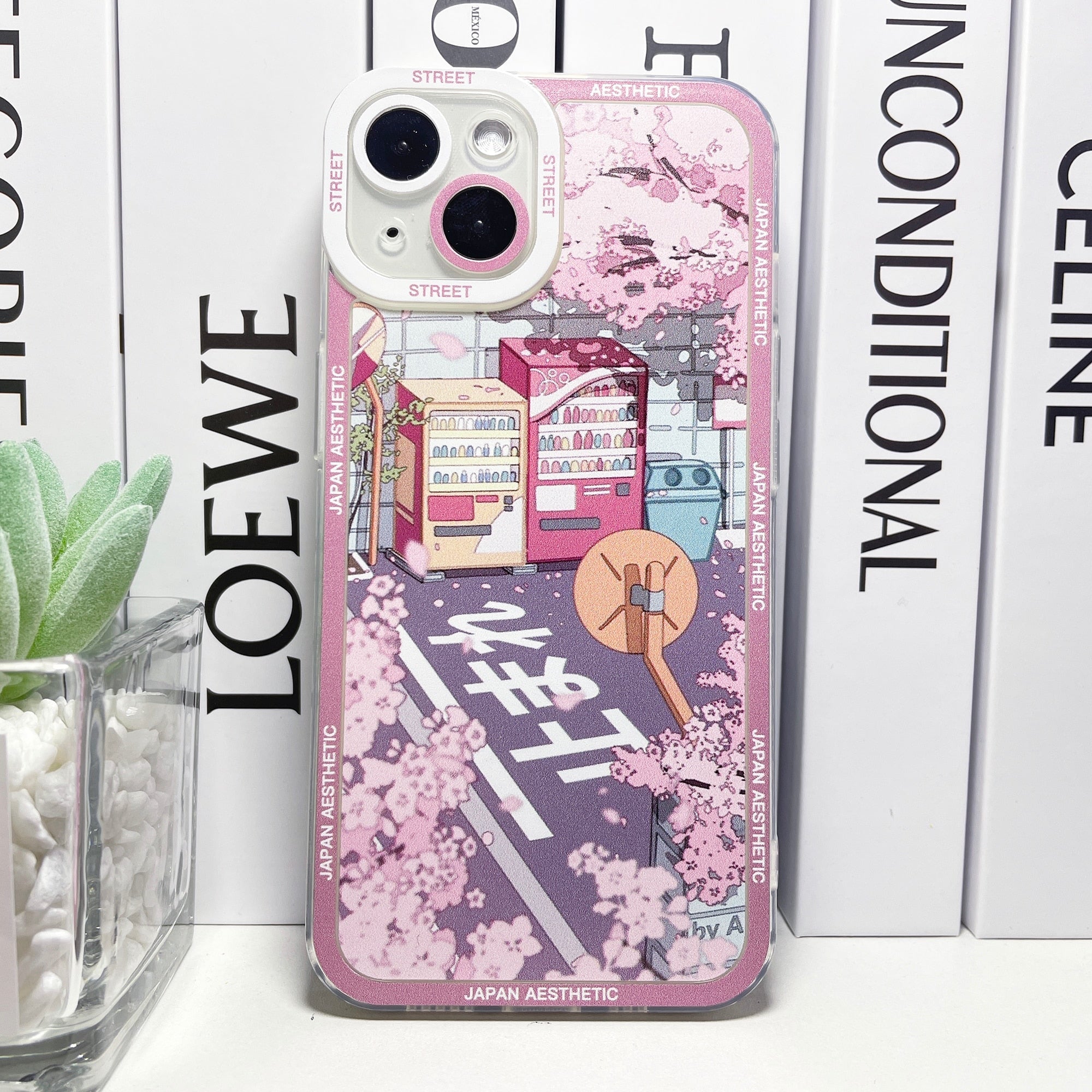 Japanese Aesthetic Sakura Blossom City Break iPhone Case-Kawaii Dream