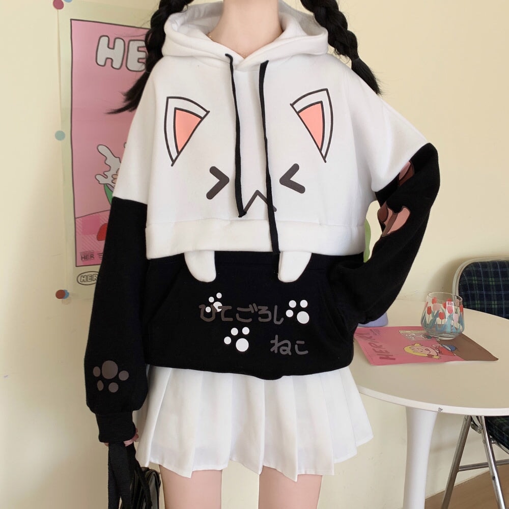 Japanese Anime Cat Hoodie-Kawaii Dream