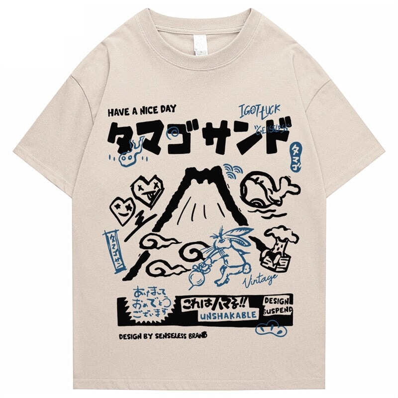 Japanese Mount Fuji Unisex Tee-Kawaii Dream