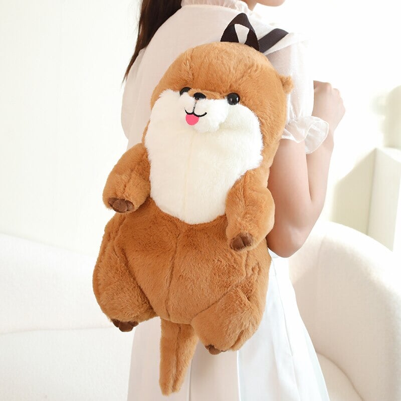 Kawaii Brown Otter Backpack Plushie-Kawaii Dream