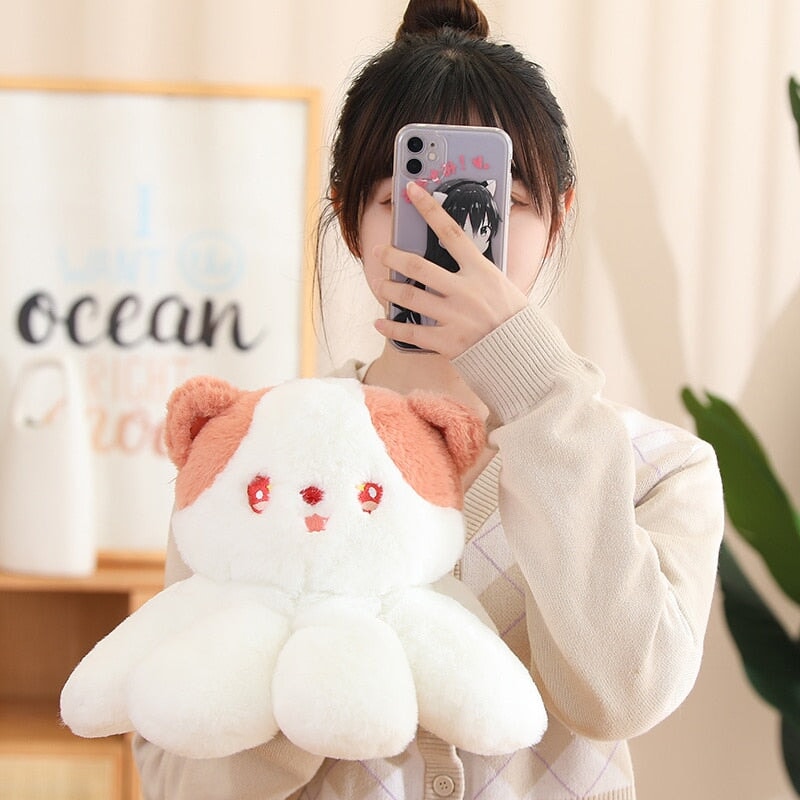 Kawaii Fluffy Cat-topus Plushies-Kawaii Dream