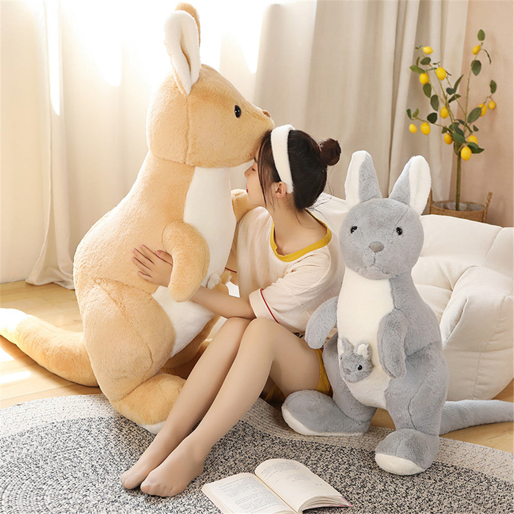Kawaii Kangaroo Mama Papa and Baby Plushie-Kawaii Dream