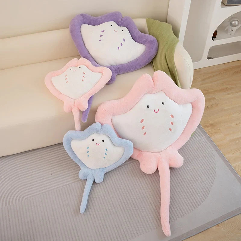 Kawaii Pastel Fluffy Stingray Plushies-Kawaii Dream