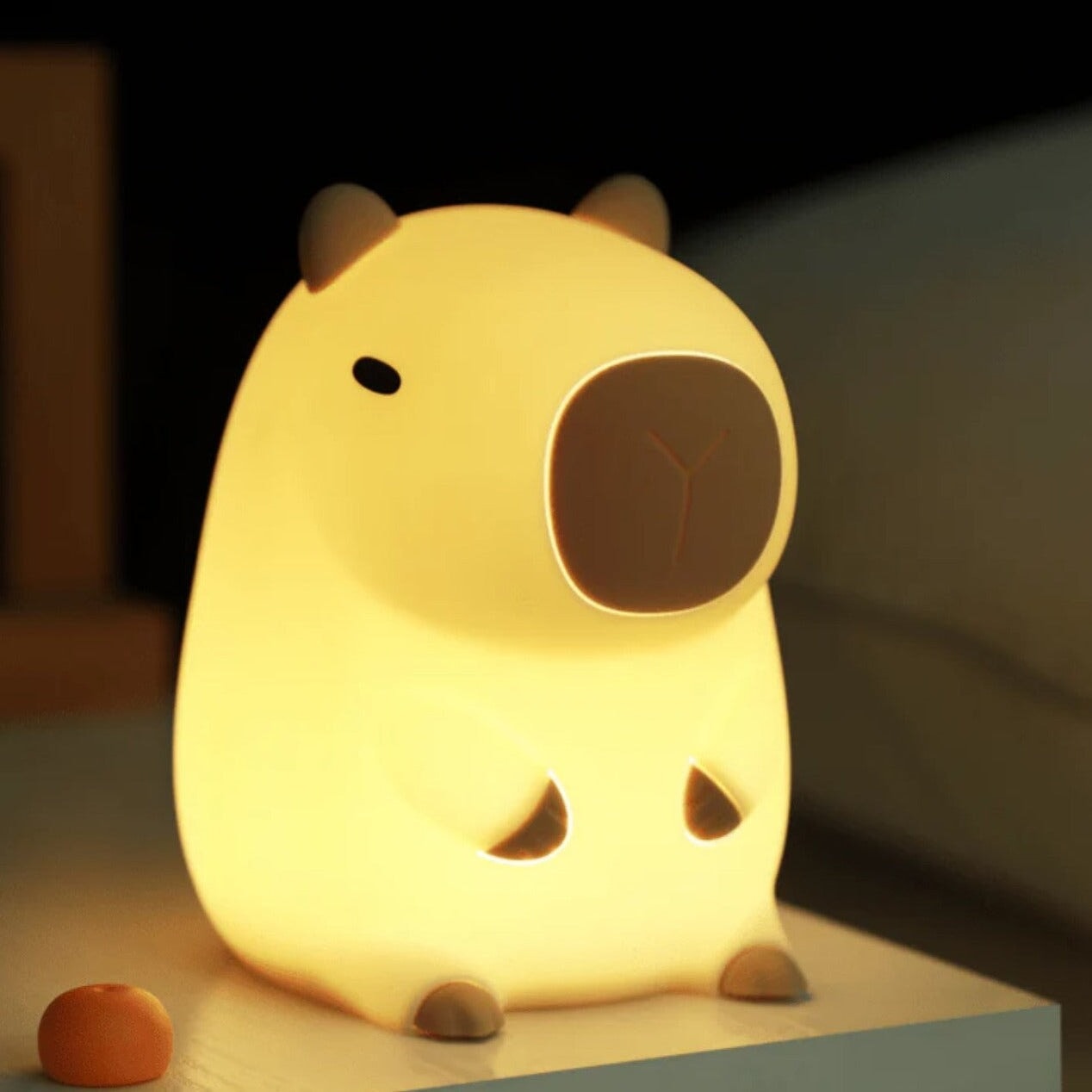 Kawaii Sitting Capybara LED Night Light-Kawaii Dream