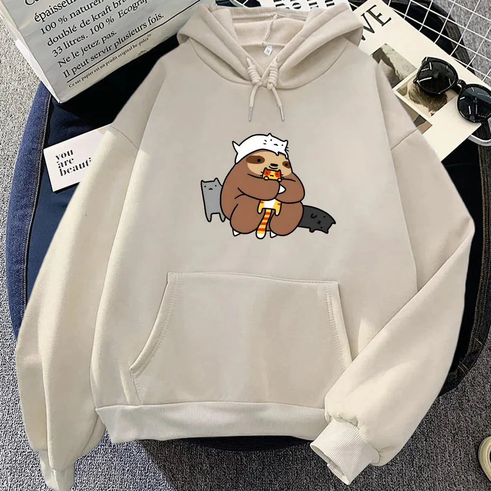 Kawaii Sloth with Cats Unisex Hoodie-Kawaii Dream