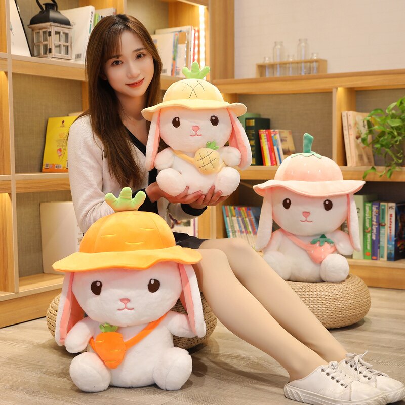 Kawaii White Adventure Bunny Plushies Family-Kawaii Dream