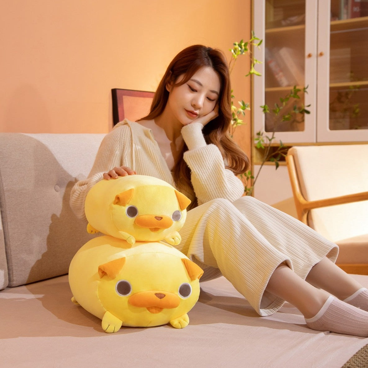 Kawaii Yellow Pug Plushies-Kawaii Dream