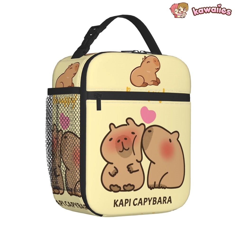 Kissing Capybaras Lunch Bag-Kawaii Dream