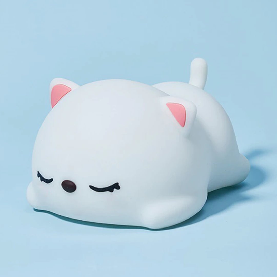 Laying Cat & Bunny LED Night Light-Kawaii Dream