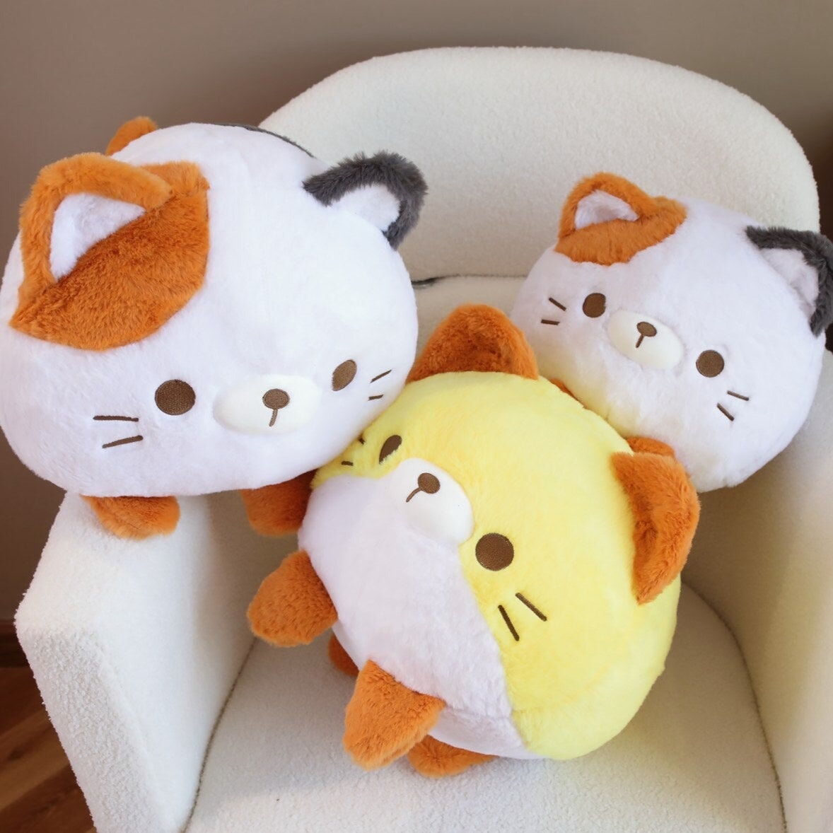 Leo, Binx and Lola the Fluffy Cat Plushies-Kawaii Dream