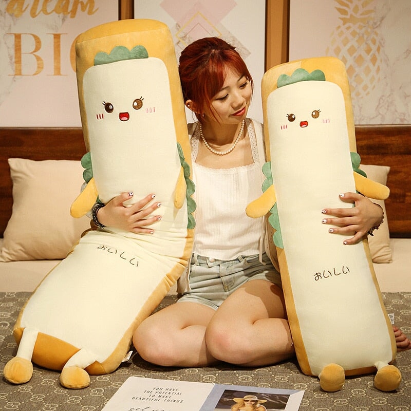 Long Burrito Wrap Bread Plushie-Kawaii Dream