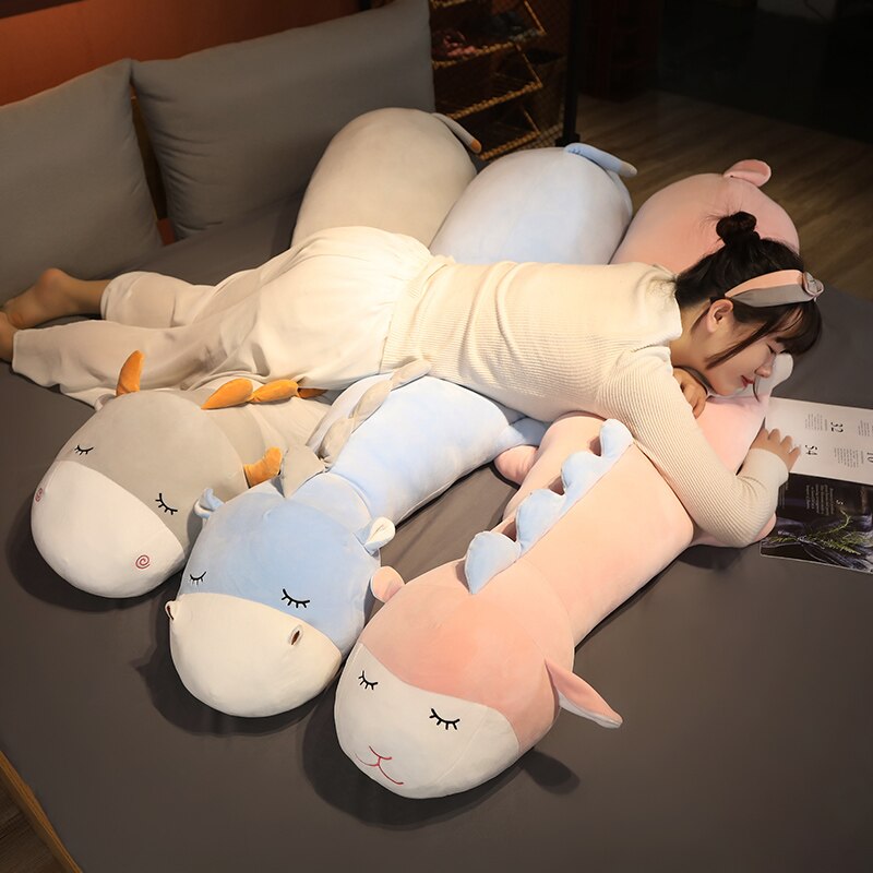 Long Cuddly Hippo Cow Sheep Plushies-Kawaii Dream