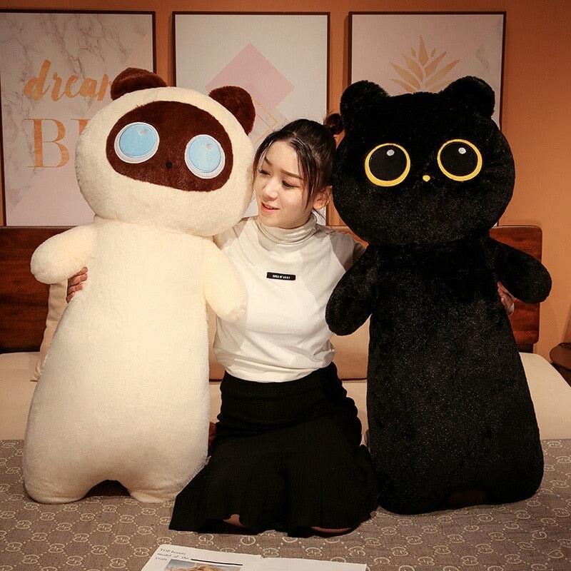 Long Fluffy Huge Cat Family Plushies-Kawaii Dream