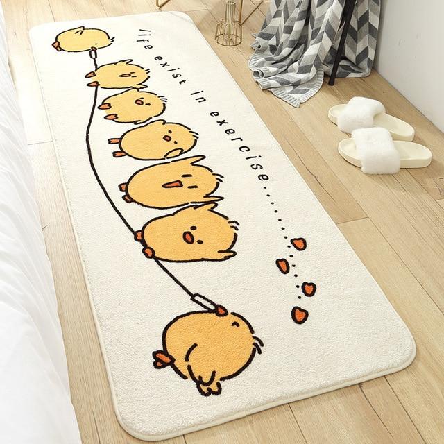 Long Fluffy Kawaii Bedroom Rugs-Kawaii Dream