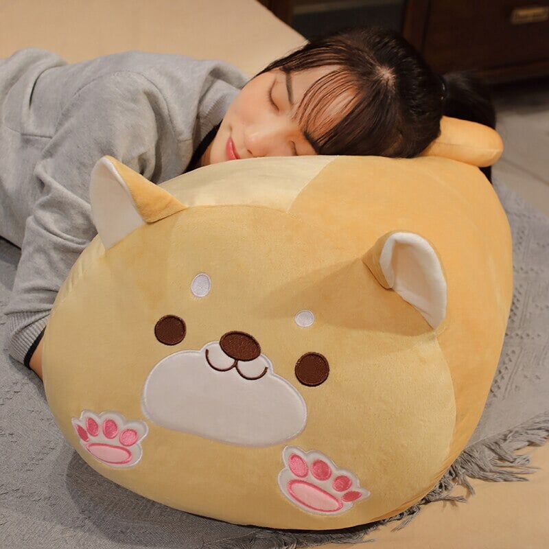 Long Kawaii Shiba Inu Cat Pillow Plush-Kawaii Dream