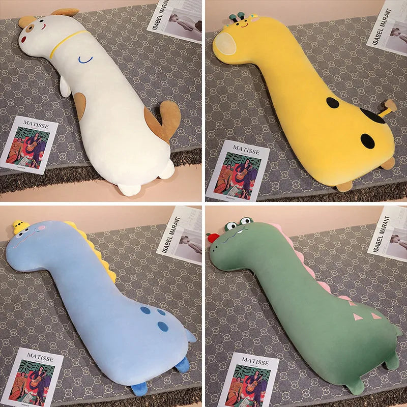 Long Pancake Dino Dog Crocodile Giraffe Pillow Plush-Kawaii Dream