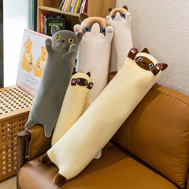 Long Snuggly Cat Siamese British Shorthair Snowshoe Plushies Collection-Kawaii Dream