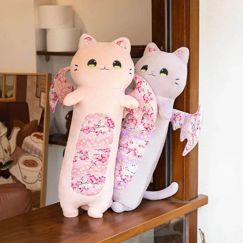 Long Snuggly Luna & Solis Sakura Cat Plushies-Kawaii Dream