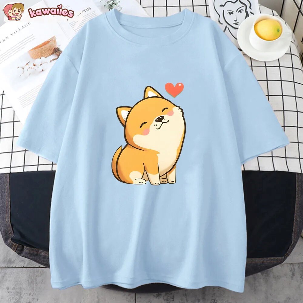 Love Shiba Inu Unisex Tee-Kawaii Dream