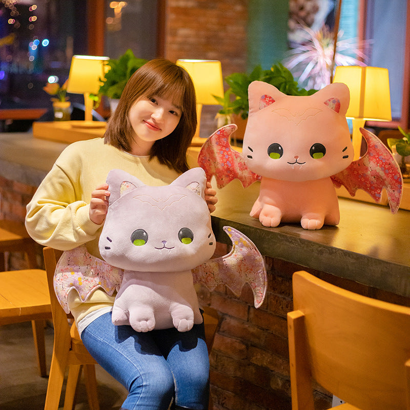 Luna & Solis the Kawaii Sakura Cats with Wings Plushies-Kawaii Dream