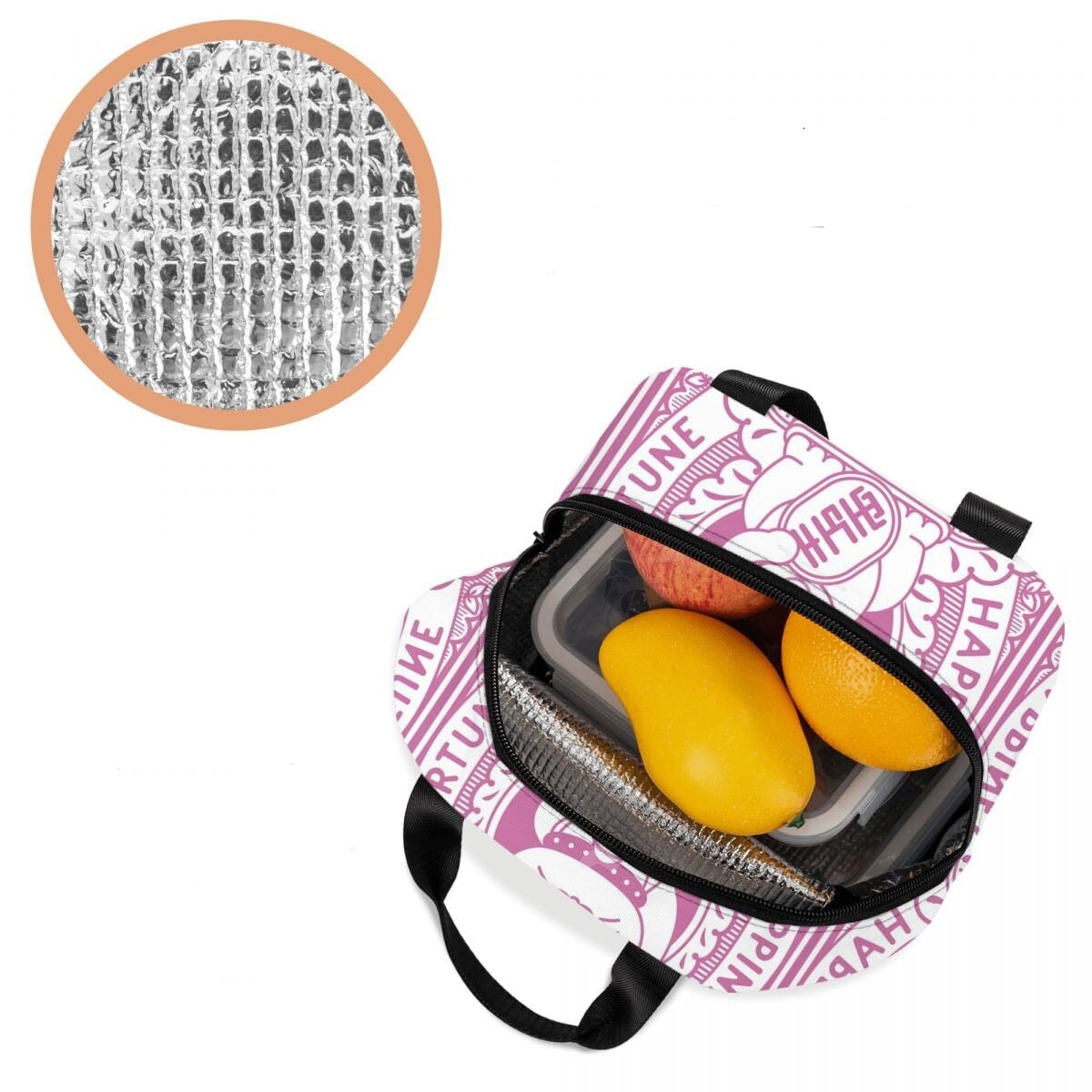 Maneki Neko Lucky Cat Insulated Lunch Bag-Kawaii Dream