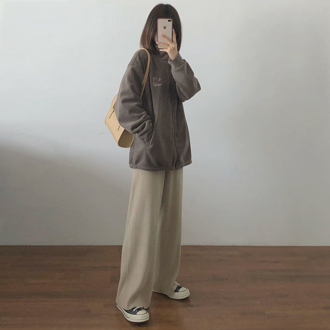 Monster Skateboarding Women's Fleece Zipped Jacket (2023 Season)-Kawaii Dream