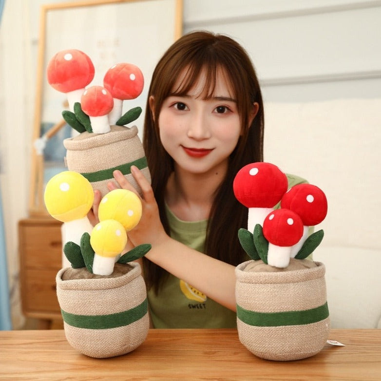 Mushroom Pot Plant Plushie-Kawaii Dream