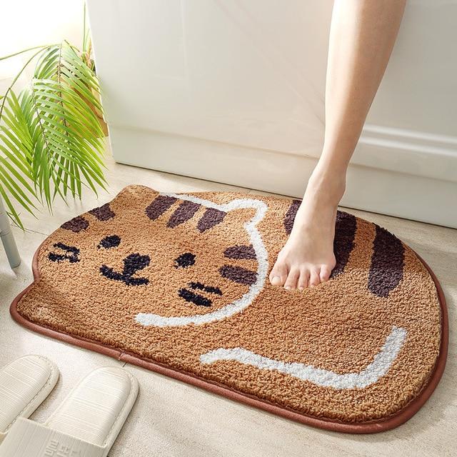 My Cute Cat Shaped Bathroom Mat-Kawaii Dream