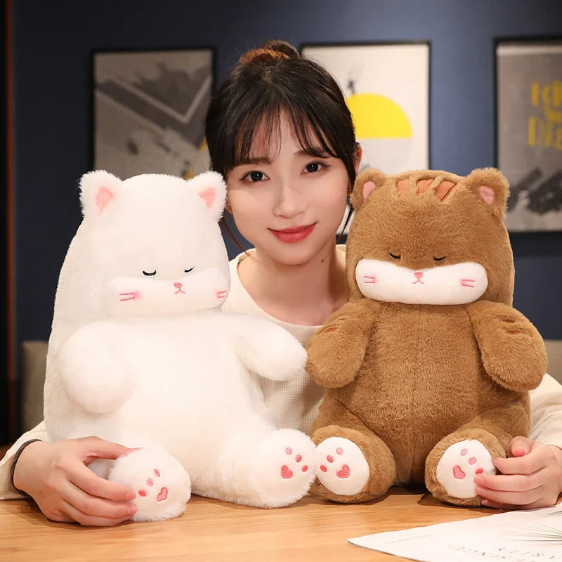 Napping Noodle Cat Plush-Kawaii Dream