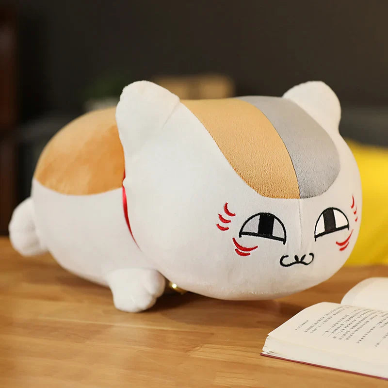 Natsume Yuujinchou Nyanko Cat White Black Plushie-Kawaii Dream