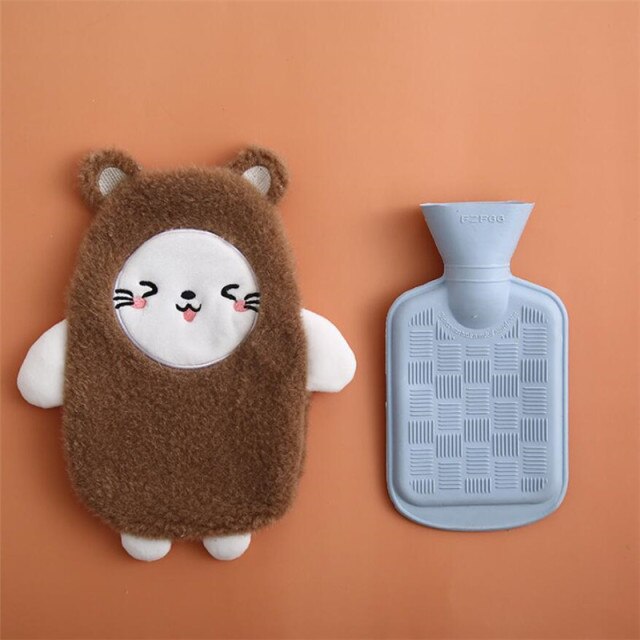 Pastel Animal Friends Portable Hot Water Bottle-Kawaii Dream